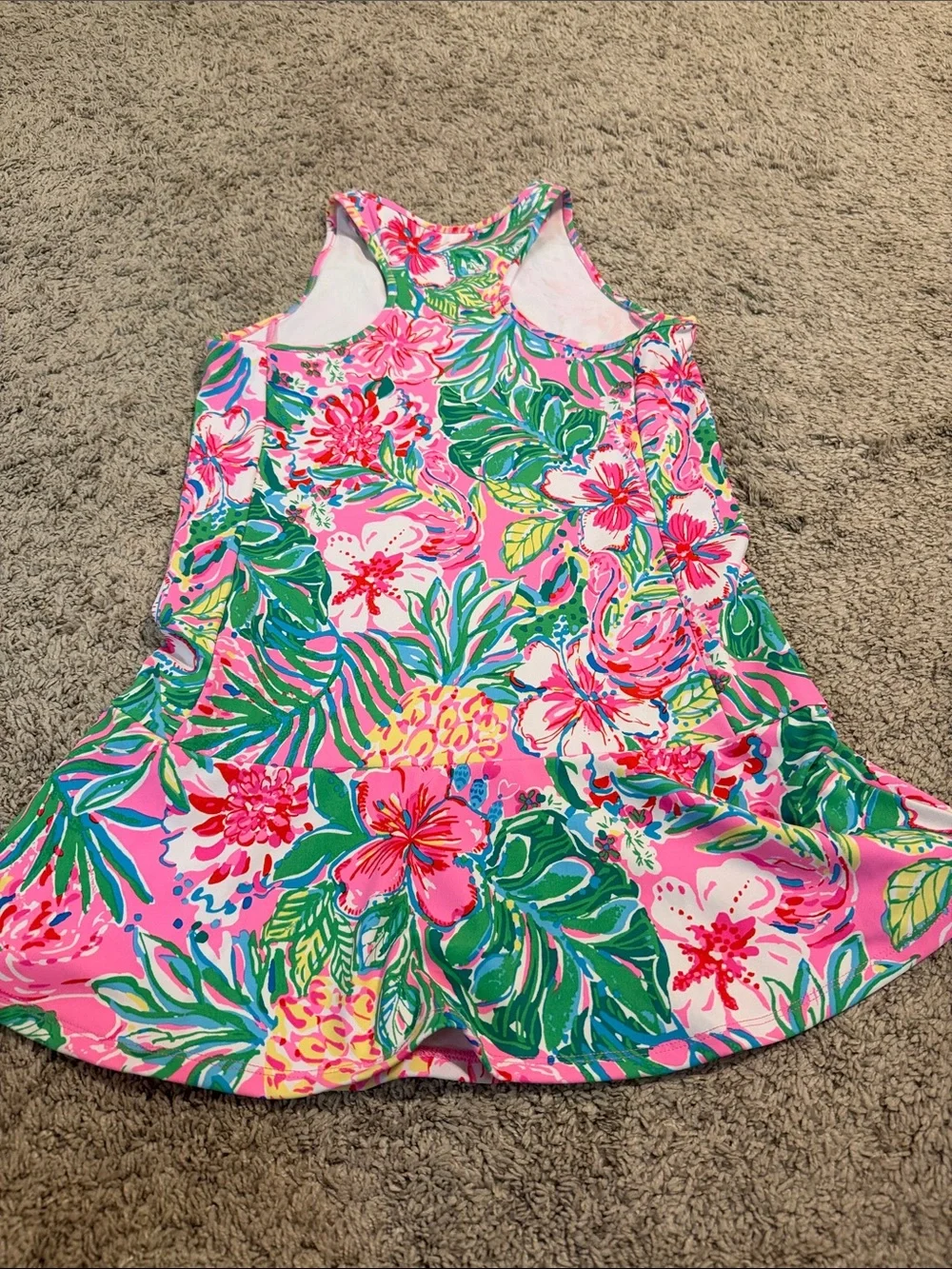 Lilly Pulitzer Girls’ Luxletic Tank Dress in Pink, Green, Blue